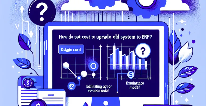 老系统升级 ERP 要花多少钱？版本迭代成本测算模型